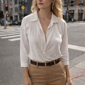 Babaton White Knit Top